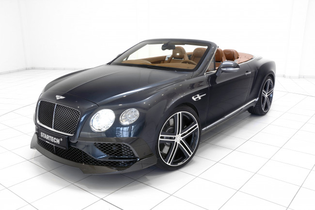Обои картинки фото автомобили, bentley, 2015г, convertible, continental, gt, startech