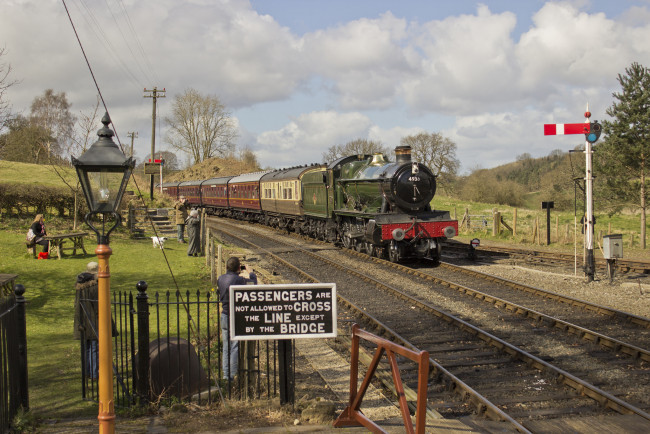 Обои картинки фото техника, паровозы, паровоз, рельсы