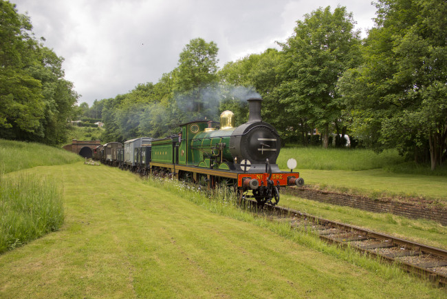 Обои картинки фото техника, паровозы, паровоз, рельсы