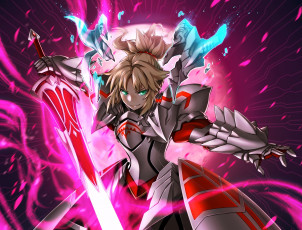 Картинка аниме fate stay+night red saber