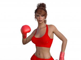 обоя 3д графика, спорт , sport, взгляд, девушка, фон