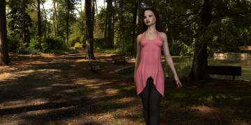 Картинка 3д+графика люди+ people фон взгляд девушка