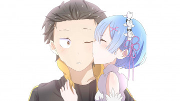 Картинка аниме re +zero+kara+hajimeru+isekai+seikatsu двое