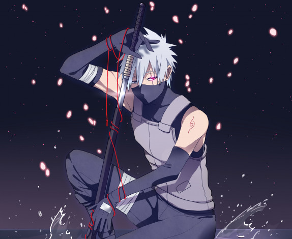 Обои картинки фото аниме, naruto, hatake, kakashi