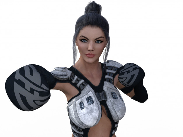 Обои картинки фото 3д графика, спорт , sport, фон, взгляд, девушка