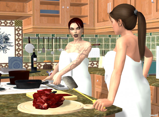 Обои картинки фото 3д графика, люди , people, фон, взгляд, девушки