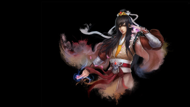 Обои картинки фото фэнтези, маги,  волшебники, арт, магия, аниме, парень, фентези