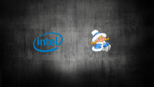 Обои картинки фото компьютеры, intel, логотип, фон