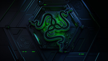 Картинка компьютеры razer фон логотип