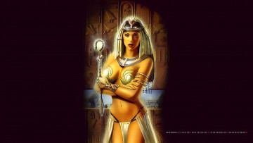 Картинка календари фэнтези calendar клеопатра жезл жрица девушка