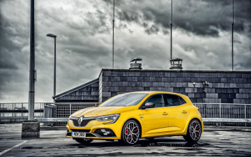 обоя 2019 renault megane rs 300 trophy, автомобили, renault, megane, rs300, trophy, желтый, хэтчбек, французские