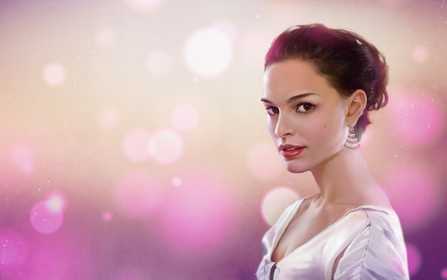 Обои картинки фото рисованное, люди, natalie, portman, девушка, актриса, портрет