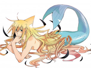 обоя аниме, orenchi no furo jijou, русал, в, моей, ванной