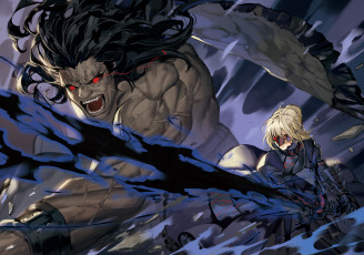 Картинка аниме fate stay+night +grand+order +apocrypha судьба ночь схватки