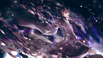 Картинка аниме животные +существа парень