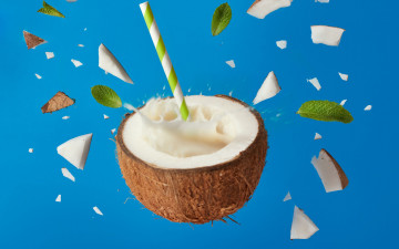 обоя еда, кокос