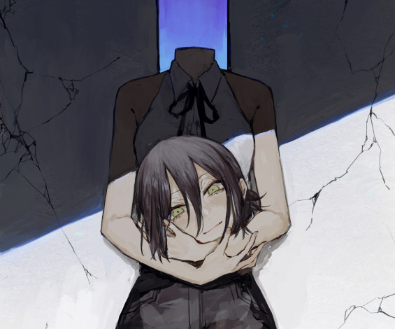 Обои картинки фото аниме, chainsaw man, chainsaw, man