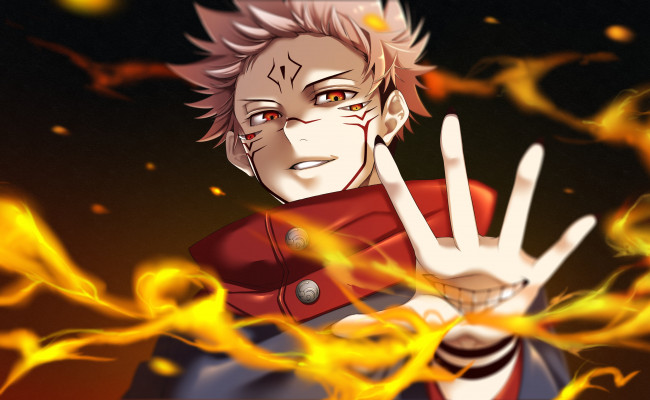 Обои картинки фото аниме, jujutsu kaisen, магическая, битва