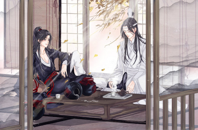 Обои картинки фото аниме, mo dao zu shi, вэй, усянь, лань, ванцзы