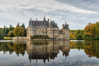 Картинка chateau+de+la+bretesche france города замки+франции chateau de la bretesche