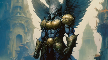 Картинка фэнтези существа существо с крыльями