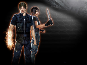 обоя видео игры, breakdown, парень, девушка, оружие, молнии