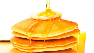 обоя еда, блины,  оладьи, стопка, мед