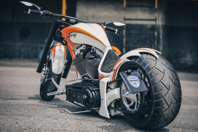 Обои картинки фото харлей, мотоциклы, harley-davidson, мотоцикл, байк, thunderbike, customs