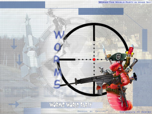 обоя worms, видео, игры, 3d