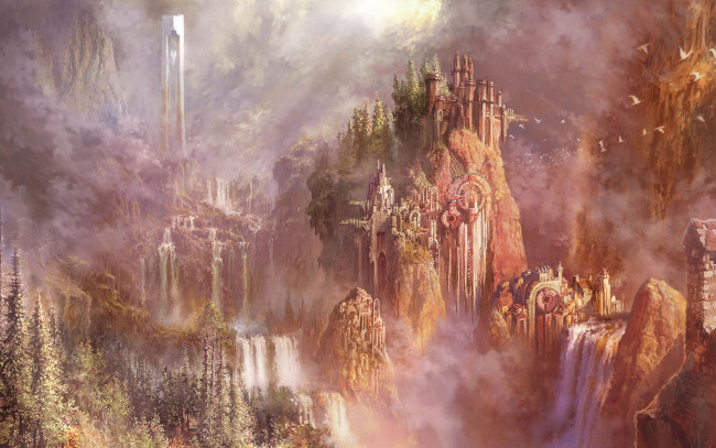 Обои картинки фото фэнтези, замки
