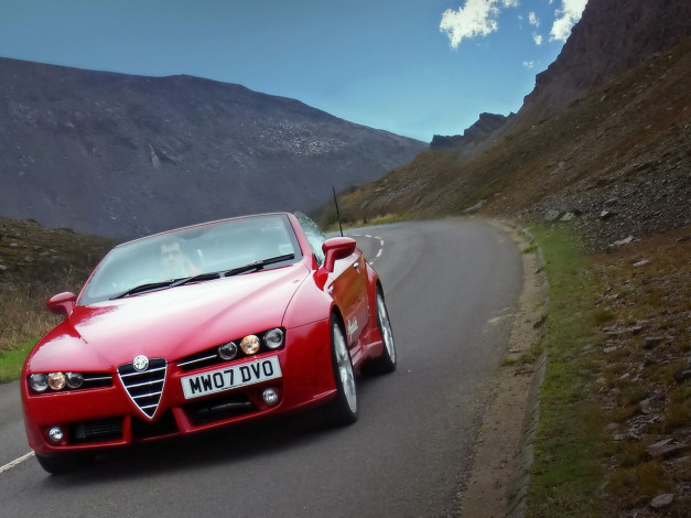 Обои картинки фото 2008, autodelta, alfa, romeo, spider, j6, 2c, автомобили