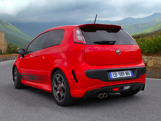 Обои картинки фото abarth, punto, evo, 2010, автомобили, fiat