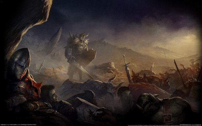 Обои картинки фото hellbreed, видео, игры, трупы, люди, сражение