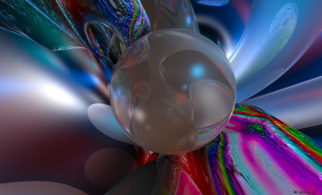 Картинка 3д графика шары фрактал