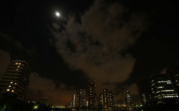 Картинка города огни ночного ночь