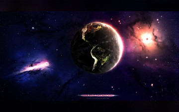 Картинка космос арт звезды space туманность planet universe nebula earth art