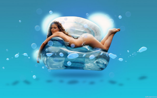 Обои картинки фото -Unsort Креатив, девушки, unsort, креатив, пузыри