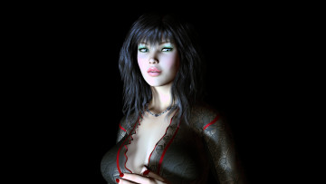 Картинка 3д+графика портрет+ portraits взгляд девушка