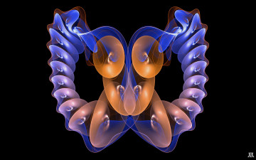 Картинка 3д+графика фракталы+ fractal узор цвета фон