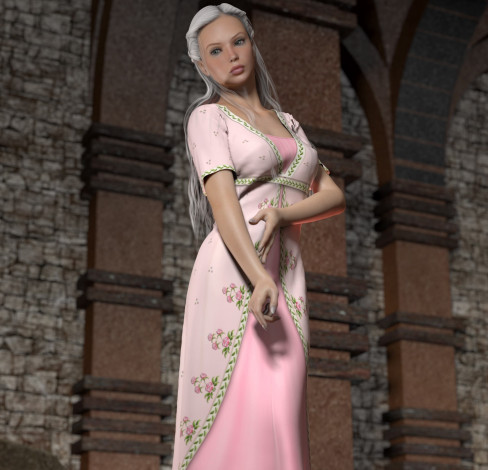 Обои картинки фото 3д графика, люди , people, взгляд, девушка