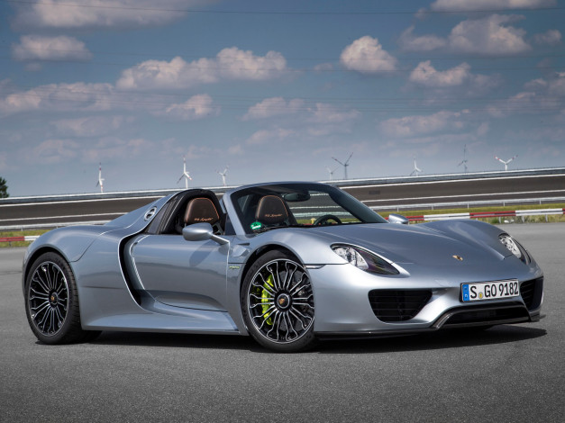 Обои картинки фото автомобили, porsche, 2014г, spyder, 918