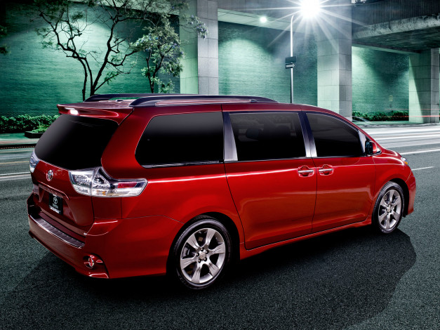 Обои картинки фото автомобили, toyota, sienna, 2015г, se