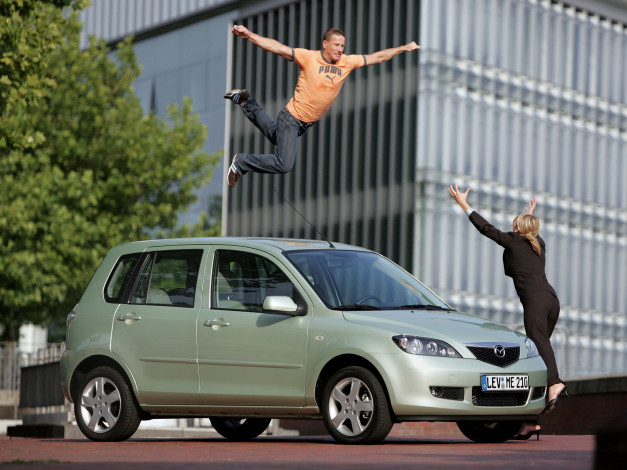 Обои картинки фото разное, компьютерный дизайн, mazda, девушка, мужчина