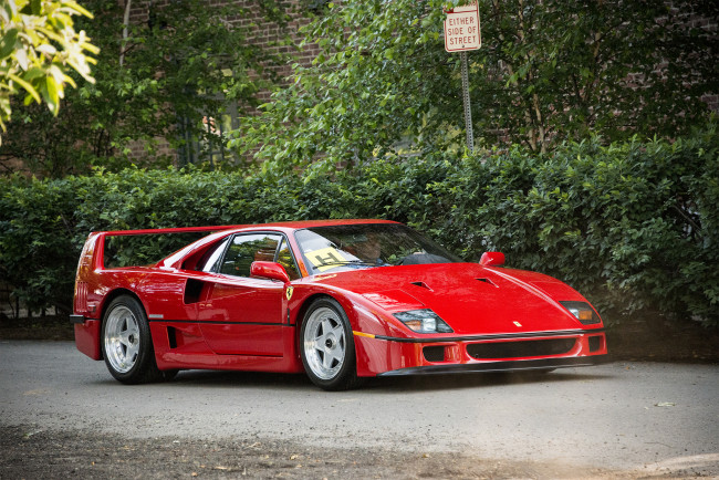 Обои картинки фото ferrari f40,  1991, автомобили, ferrari, автопробег, выставка, автошоу