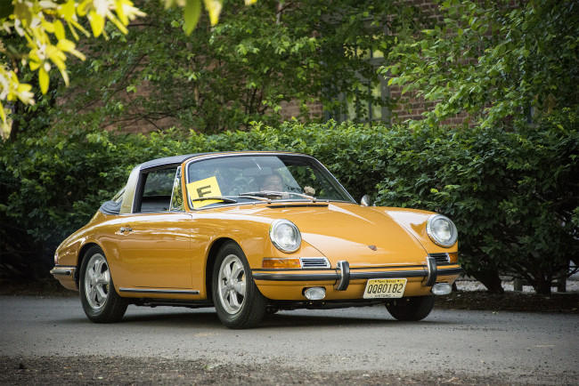 Обои картинки фото porsche 911s targa,  1967, автомобили, porsche, автошоу, выставка, автопробег