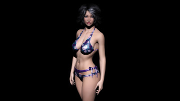 обоя 3д графика, люди , people, девушка, взгляд, фон