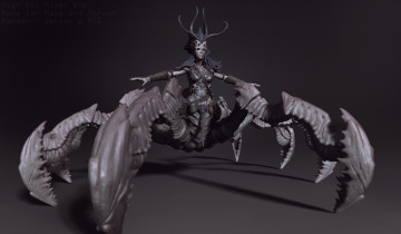 Картинка 3д+графика _science+fiction паук кастаника