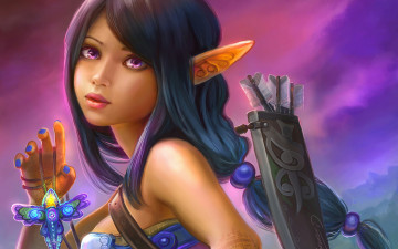 Картинка фэнтези эльфы maximko арт девушка эльф elf art