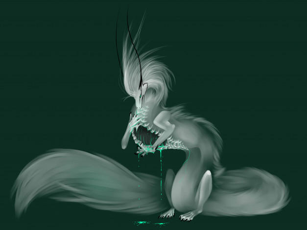 Обои картинки фото рисованное, животные,  сказочные,  мифические, дракон, фон