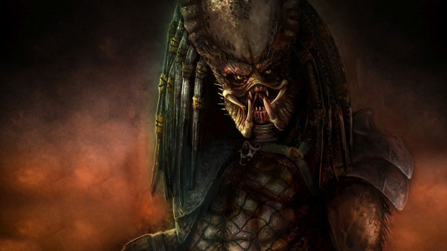Обои картинки фото фэнтези, существа, клыки, фон
